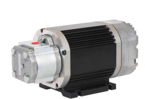 Electrohydraulic Pump Drive Motors with Integrated Drive Electronics for Power Steering in Buses and Trucks